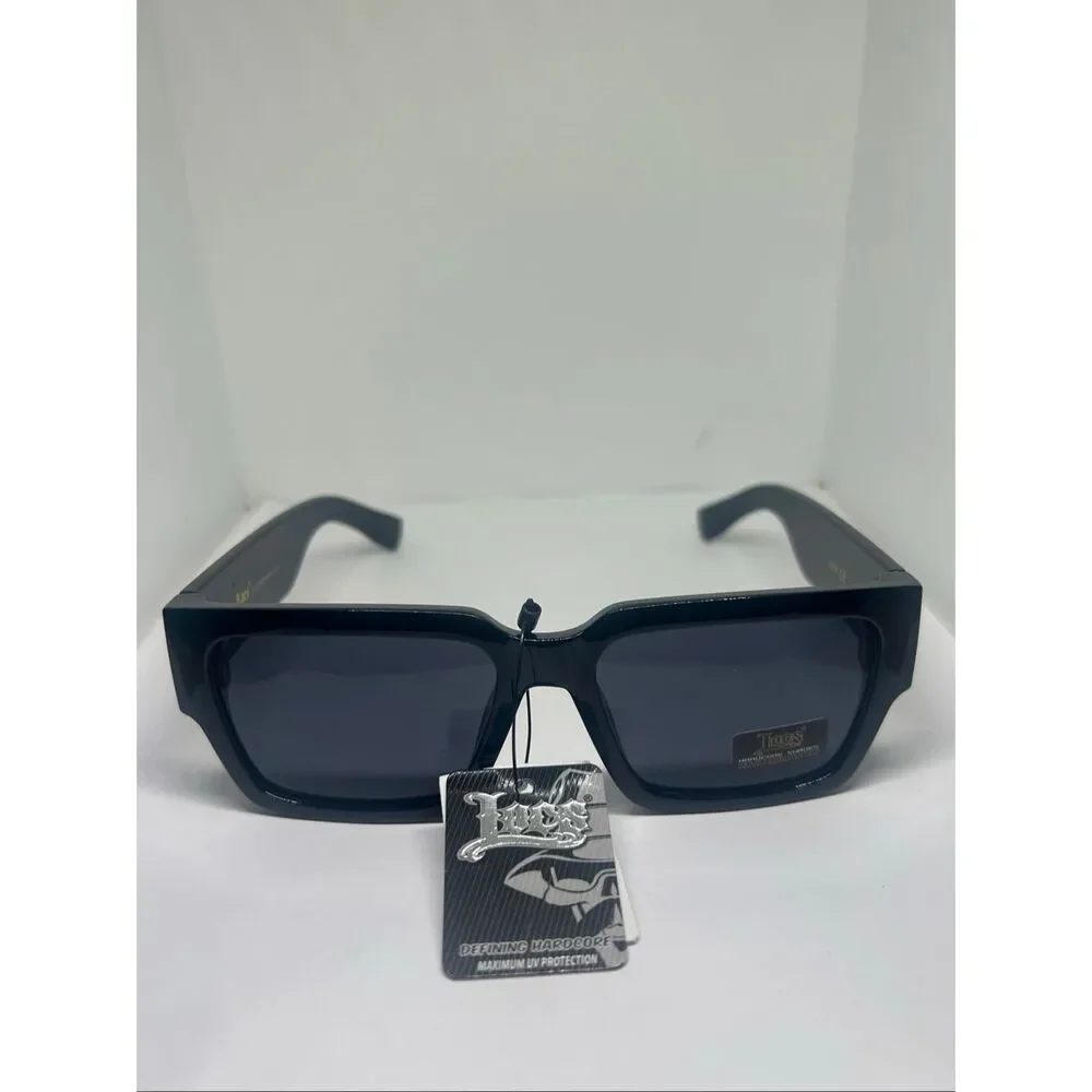 Locs Hardcore Shades Rectangular Sunglasses – UV Protection